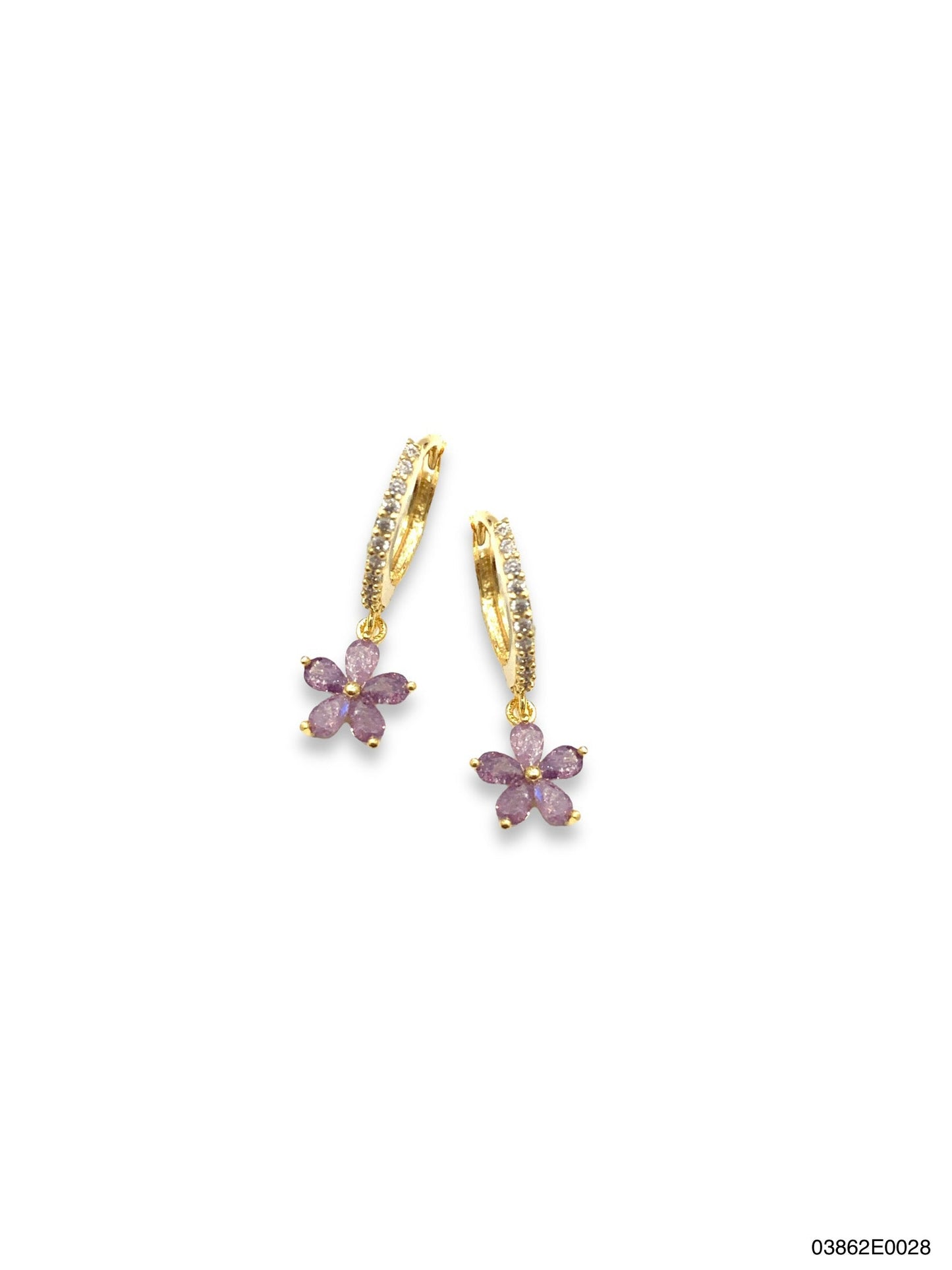 Bella Flower Huggies Lilac and Black