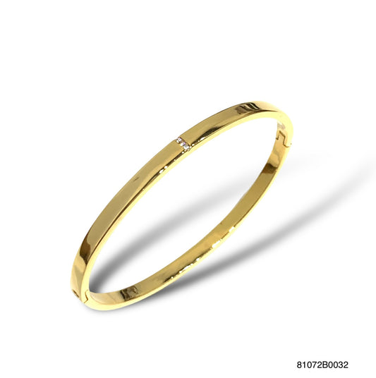 Paloma bangle, Gold finish