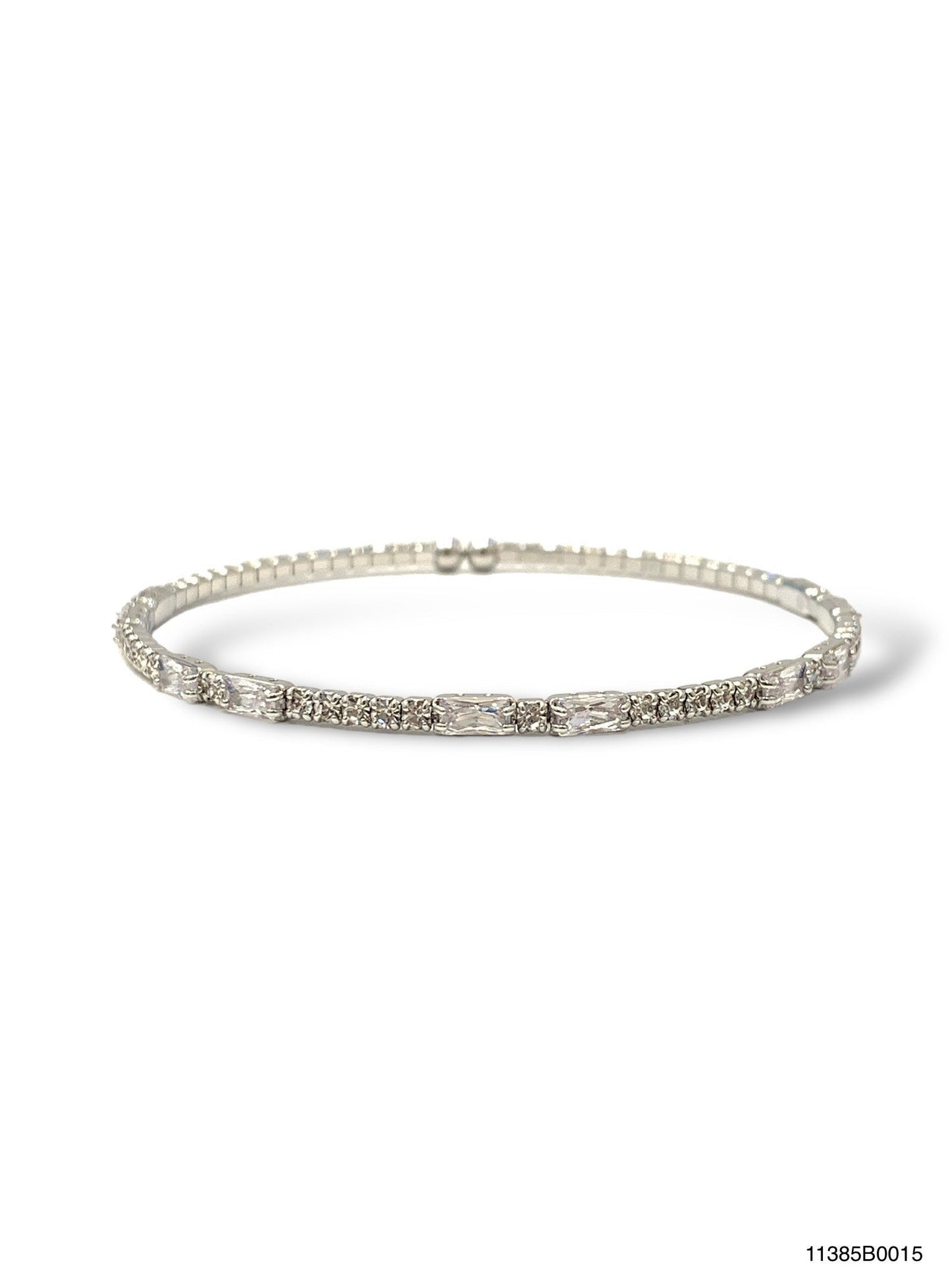 Single Row Baguette Gold or Silver