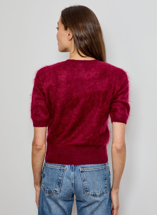 Short Sleeve Brushed Sweater