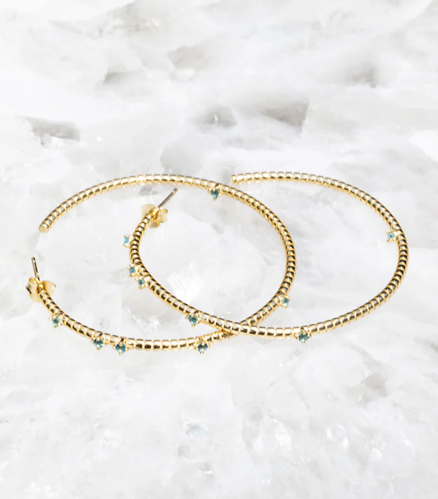 Salt Hoop Earrings Parariaba