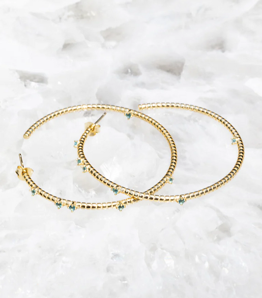 Salt Hoop Earrings Parariaba