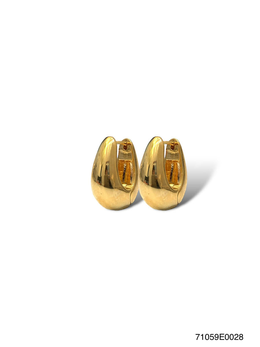 Madison Pear Huggie EG Plain