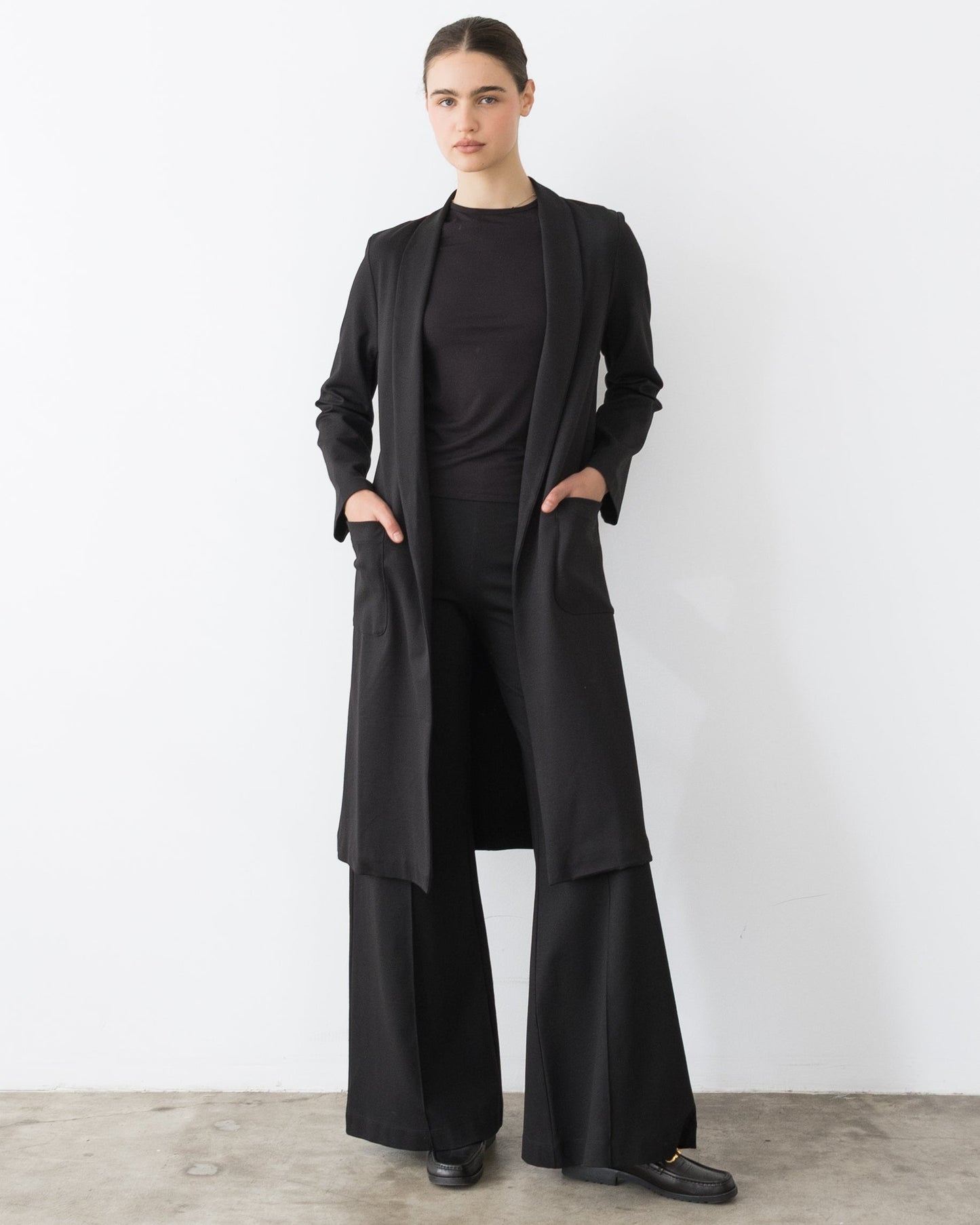 Ponte Knit Smoking Jacket