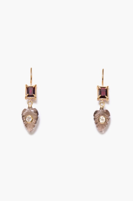SMOKEY QUARTZ EARRING
