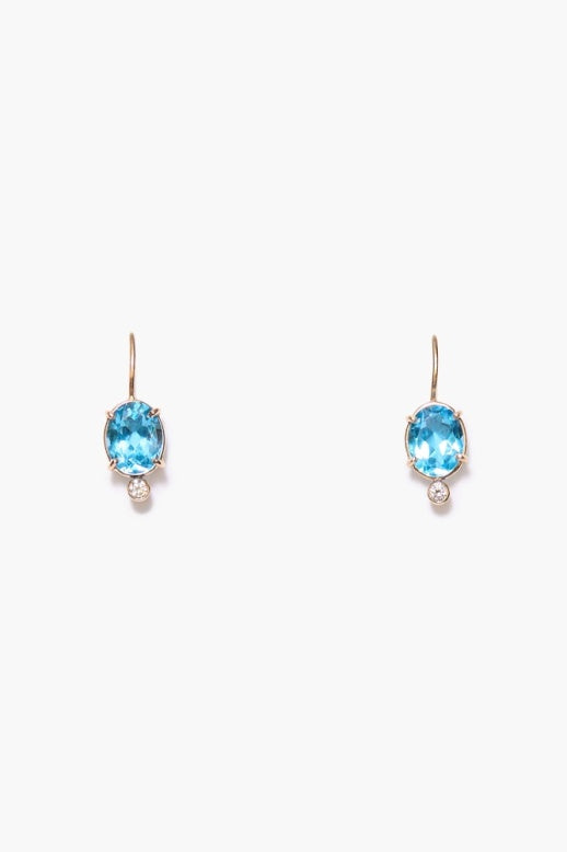 BLUE TOPAZ EARRINGS