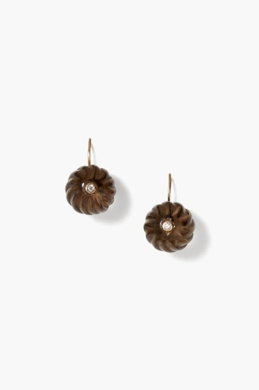 MIXED SMOKEY QUARTZ EARRING