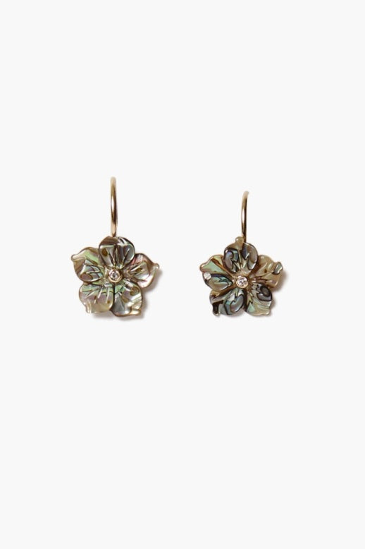 ABALONE FLOWER EARRINGS